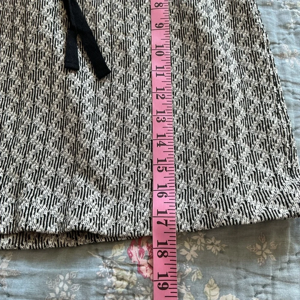 NWT Loft Cotton Blend Print Drawstring Mini Skirt Size Small